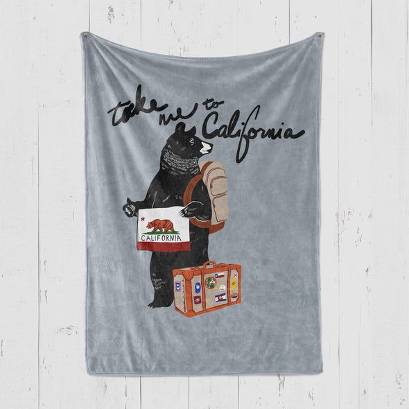 Take Me To California Blanket-CA LIMITED