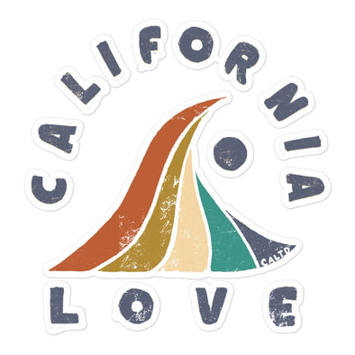 Wave CA Love Decal-CA LIMITED