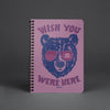 Wish Bear Purple Spiral Notebook-CA LIMITED