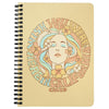 Wish Girl Cream Spiral Notebook-CA LIMITED