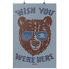 Wish You Were Here Blue Denim Poster-CA LIMITED