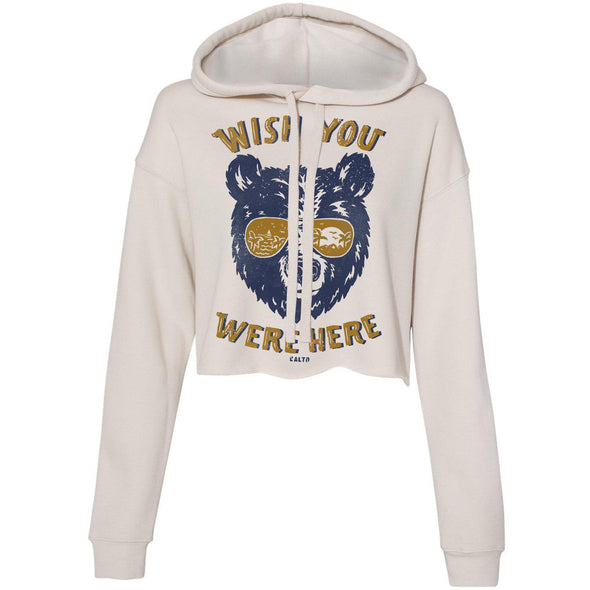 Wish You Were Here Cropped Hoodie-CA LIMITED