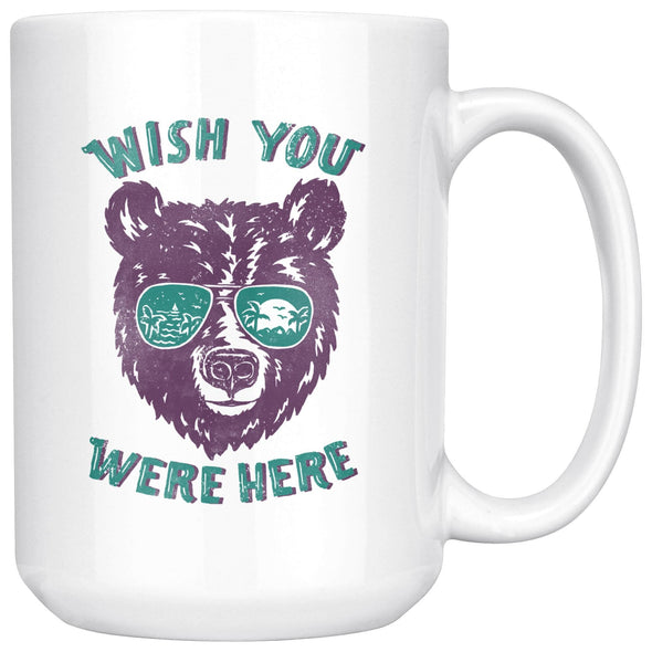 Wish You Were Here Teal Glasses Mug-CA LIMITED