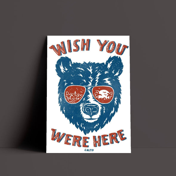 Wish You Were Here White Poster-CA LIMITED