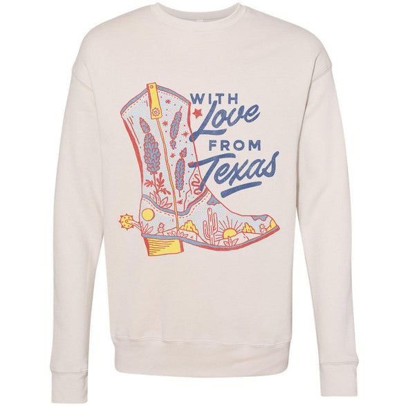 With Love TX Drop Shoulder Sweater-CA LIMITED