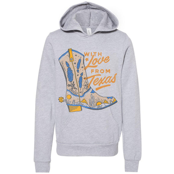 With Love TX Youth Hoodie-CA LIMITED