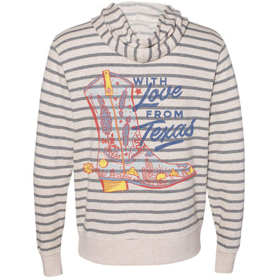 With Love TX Zipper Hoodie-CA LIMITED